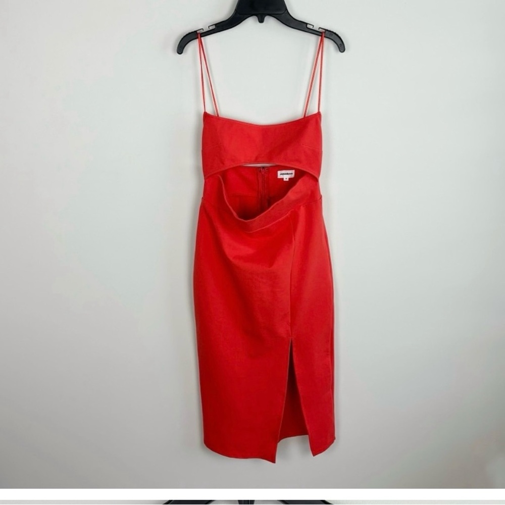 Superdown Trista Cut Out Dress in Poppy Size M